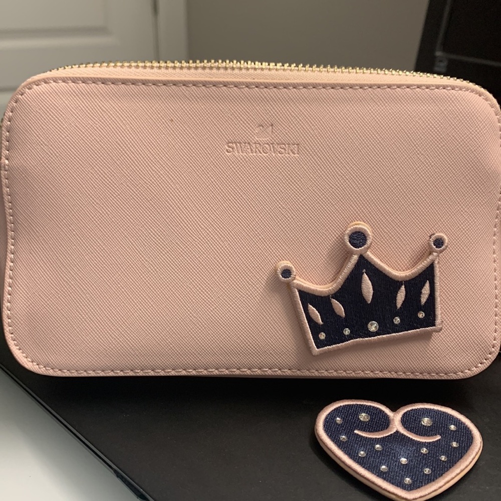 MAKE AN OFFER 
Swarovski purse blush pink
